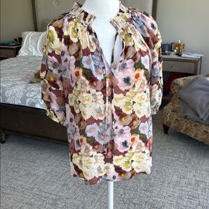 Rails Paris Top - Painted Floral